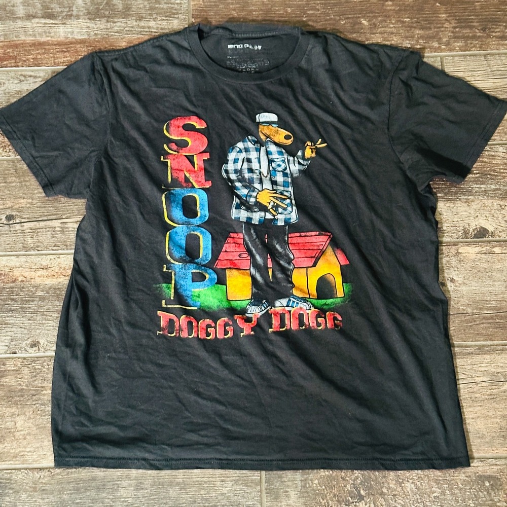 Snoop Doggy Dogg - Women's Black T-Shirt - Size Medium M - Doghouse